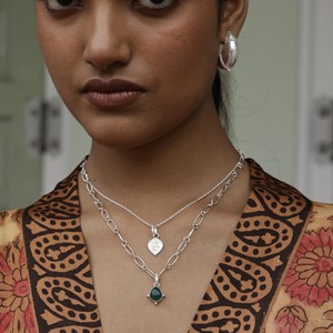 Soul Stone Charm Green Onyx Silver from Loft & Daughter