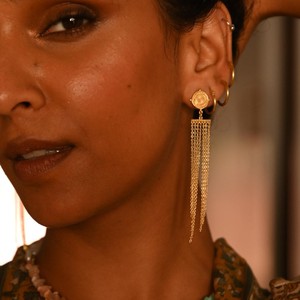 Divine Compass Earrings Gold Vermeil - Outlet from Loft & Daughter