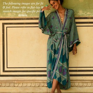 If Saris Could Talk Maxi Kimono- Desert Ditsy Floral from Loft & Daughter