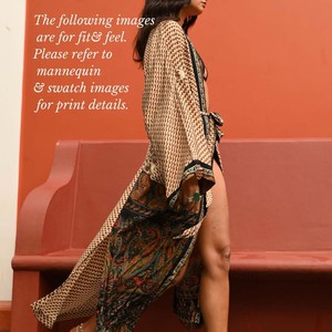 If Saris Could Talk Maxi Kimono- Canyon Spice from Loft & Daughter