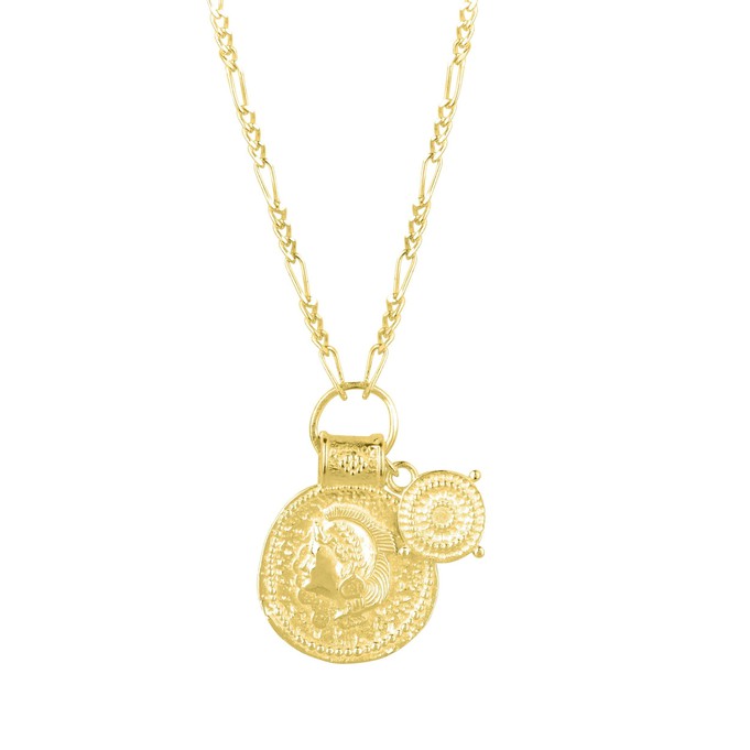 You Got This/ Athena Shield Pendant from Loft & Daughter