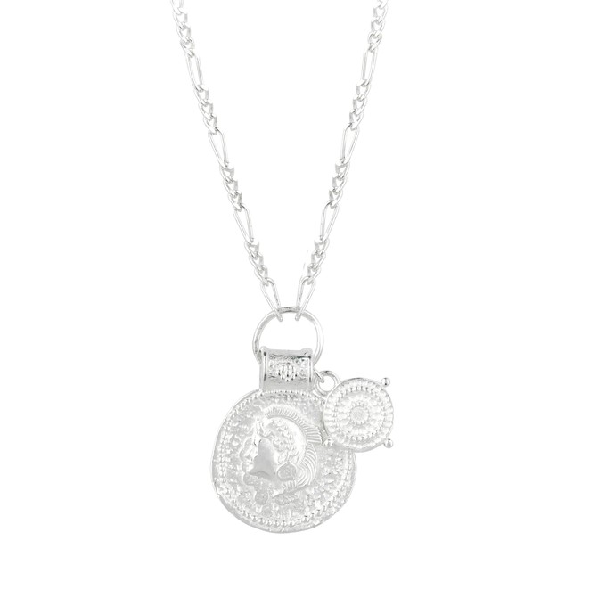 You Got This/ Athena Shield Pendant Silver from Loft & Daughter