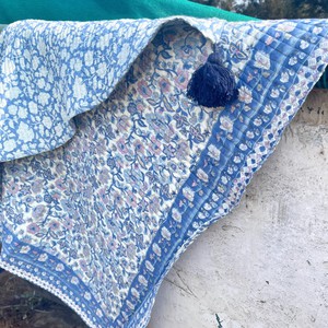 Wanderlust Picnic Blanket- Blue from Loft & Daughter