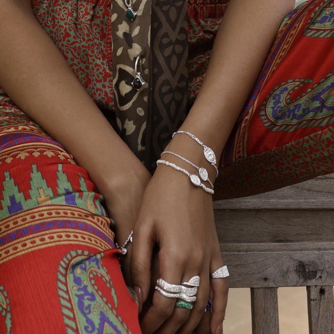 Baby Lakshmi Stacking Bracelet Silver from Loft & Daughter