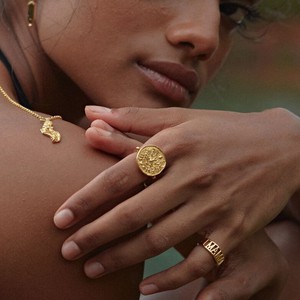 Lakshmi Coin Ring Silver from Loft & Daughter