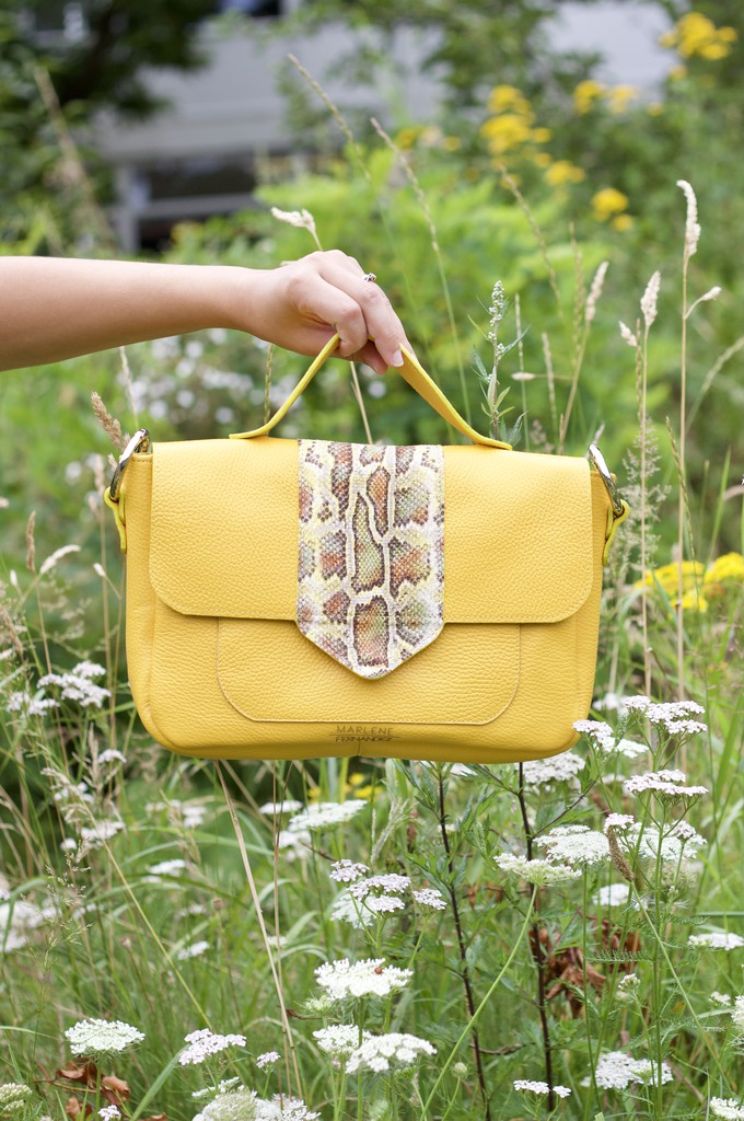 Naïma Bag medium Yellow from Marlene Fernandez