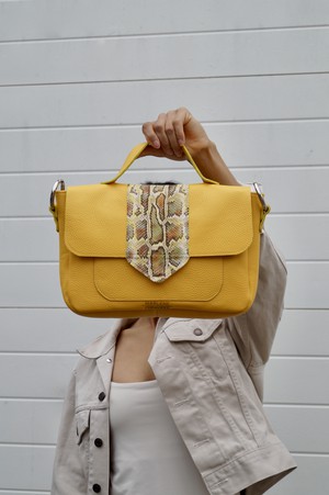 Naïma Bag medium Yellow from Marlene Fernandez