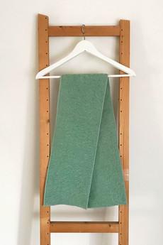 Soft Mint Upcycled Wool Scarf via Masha Maria