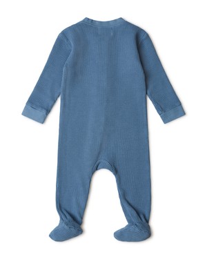 Basic Footed Pajama smoky blue from Matona