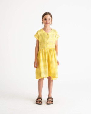 Simple Dress yellow gingham from Matona