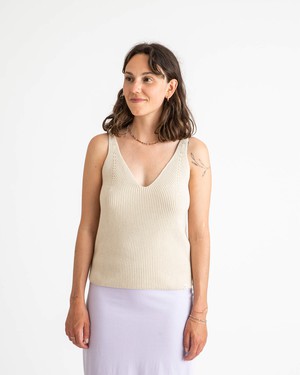 Knit Tank oyster from Matona