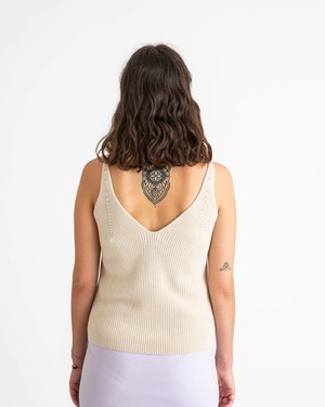 Knit Tank oyster from Matona