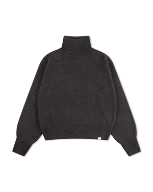 Turtleneck Pullover charcoal from Matona