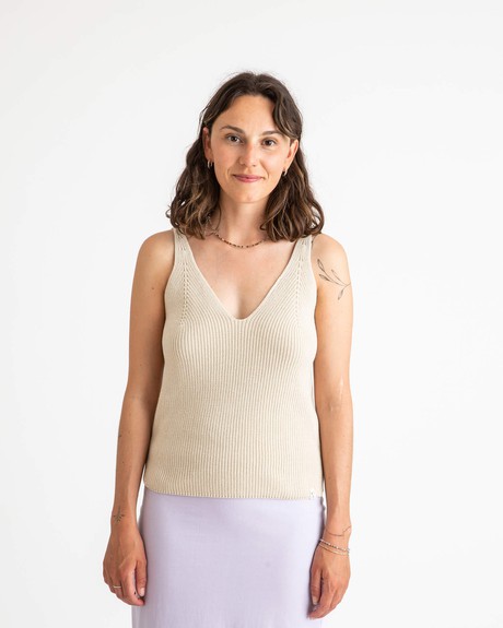 Knit Tank oyster from Matona
