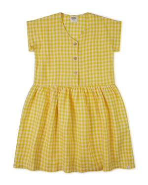 Simple Dress yellow gingham from Matona