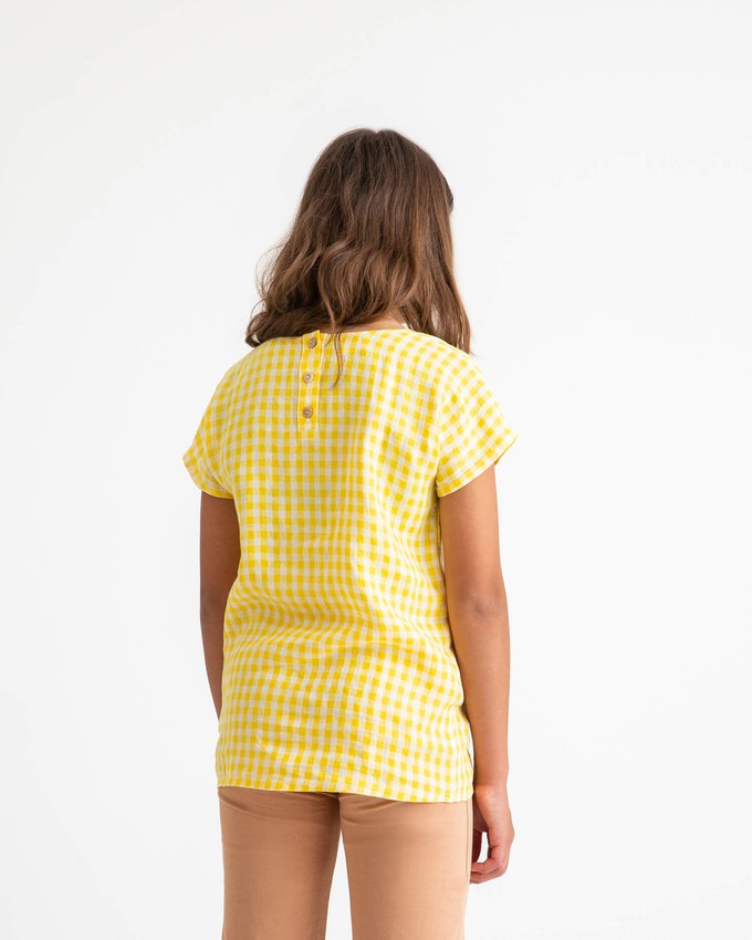 Easy T-Shirt yellow gingham from Matona