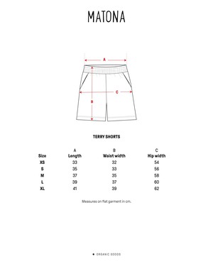 Terry Shorts cedarwood from Matona