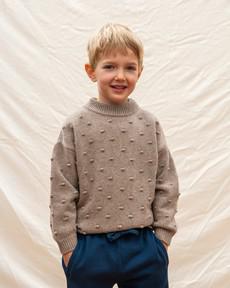 Juna Sweater Kids taupe via Matona