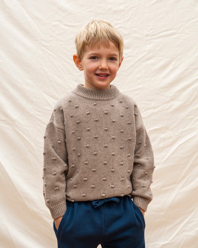 Juna Sweater Kids taupe from Matona