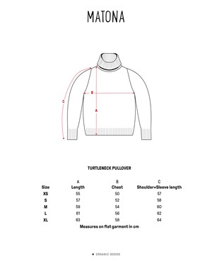 Turtleneck Pullover charcoal from Matona