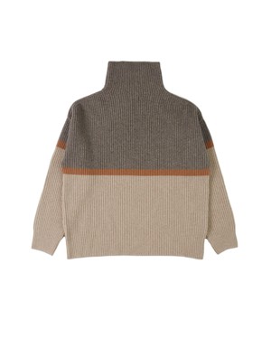 High Neck Sweater color block from Matona