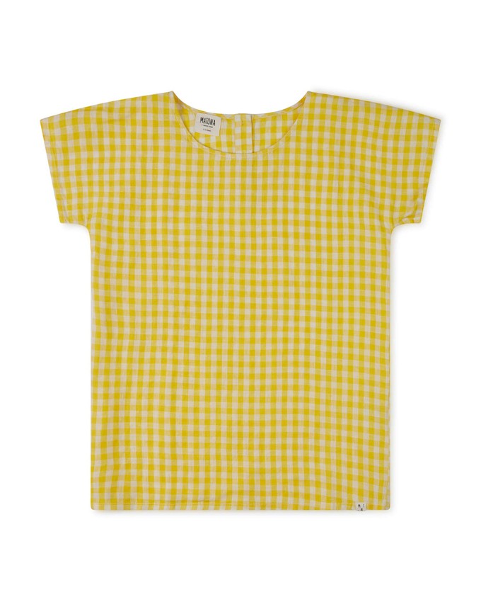 Easy T-Shirt yellow gingham from Matona