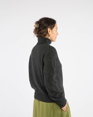 Turtleneck Pullover charcoal from Matona