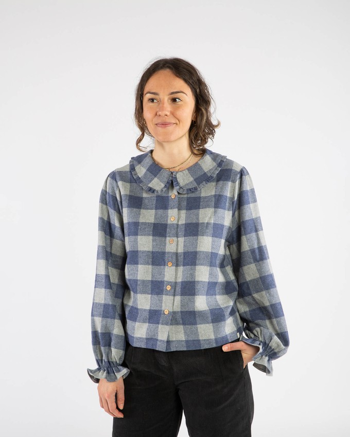 Flannel Blouse plaid check from Matona