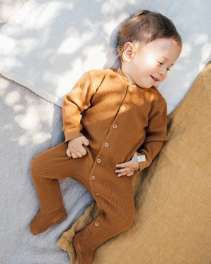 Basic Footed Pajama toffee from Matona