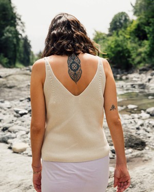 Knit Tank oyster from Matona