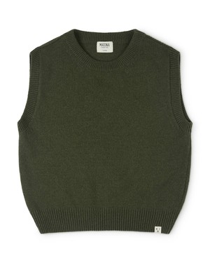 Knit Vest loden green from Matona