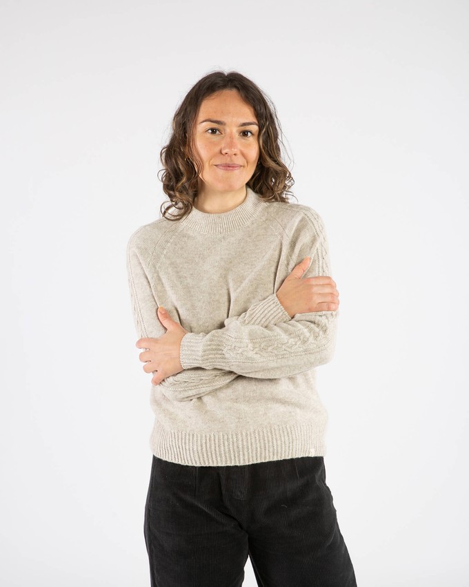 Cable Knit Sweater salt from Matona