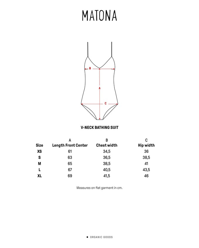 V-Neck Bathing Suit coral from Matona