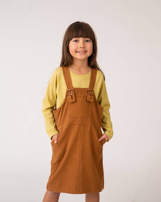 Retro Pinafore Dress biscuit from Matona