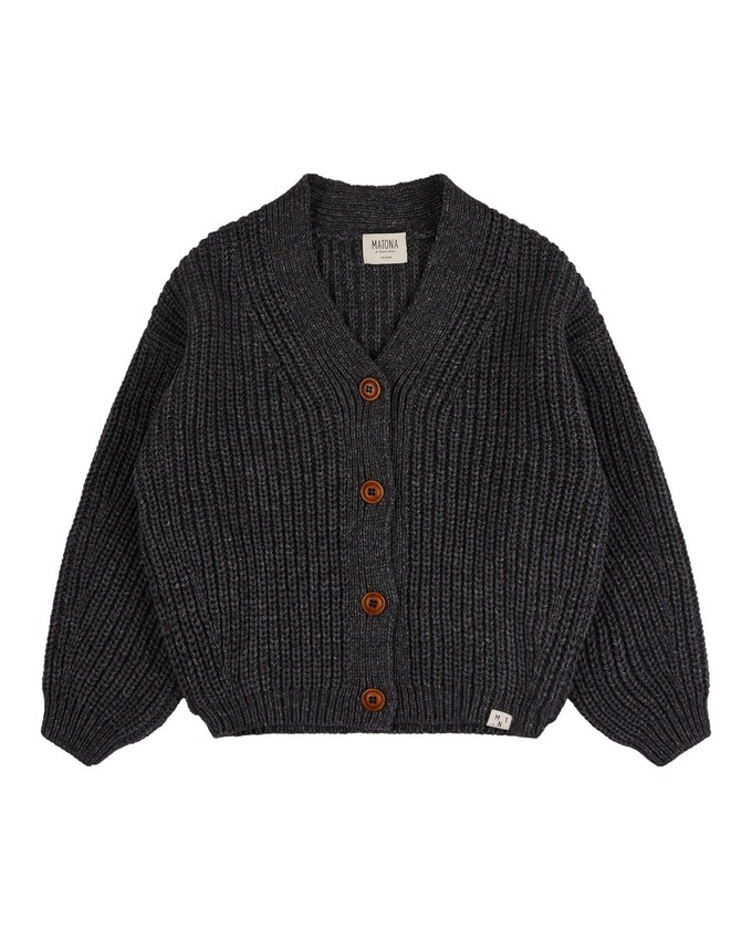 V-Neck Cardigan graphite from Matona