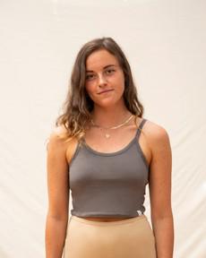 Basic Crop Top graphite via Matona