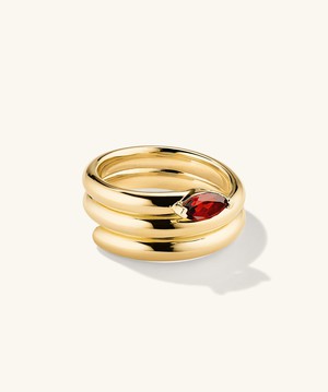Boa Gemstone Coil Ring from Mejuri