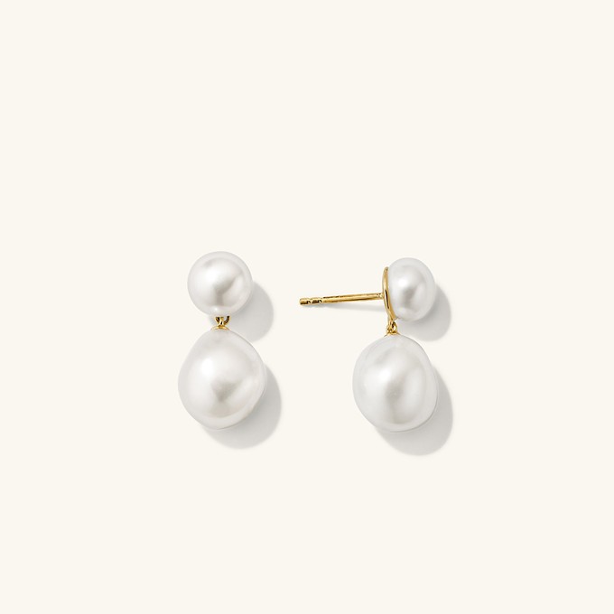 Bold Pearl Drop Earrings from Mejuri