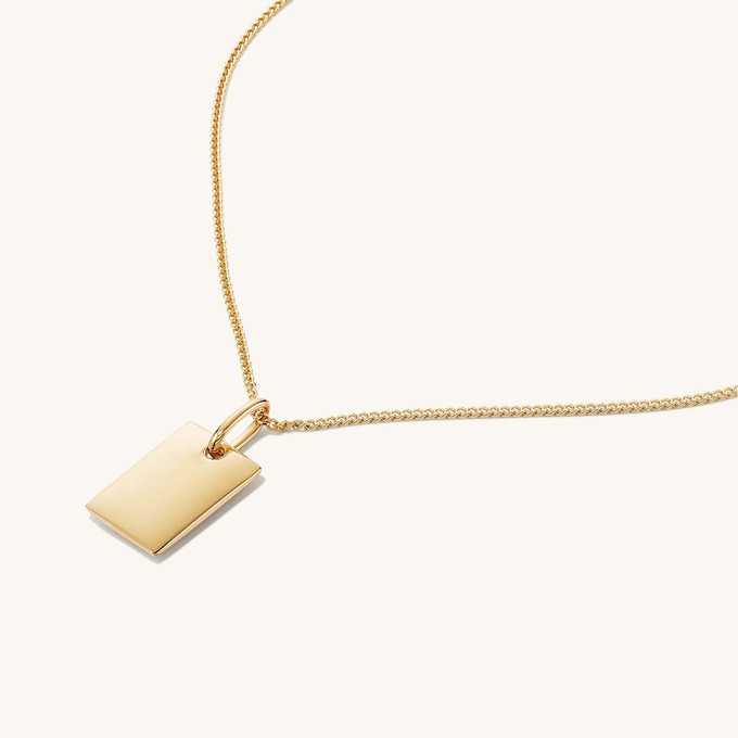 Engravable Rectangular Necklace from Mejuri