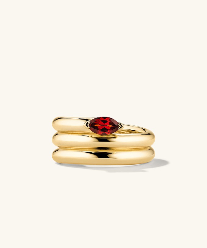 Boa Gemstone Coil Ring from Mejuri