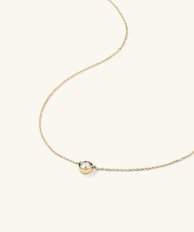 Bezel Lab Grown Diamond Necklace 0.25 ct from Mejuri