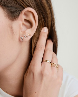 Celeste Lab Grown Diamond Quadra Stud from Mejuri