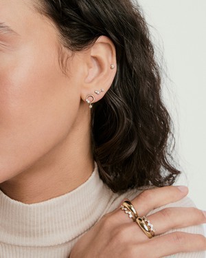 Celeste Lab Grown Diamond Ellipse Stud from Mejuri