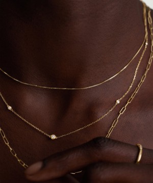 Multi Station Round Diamond Necklace from Mejuri