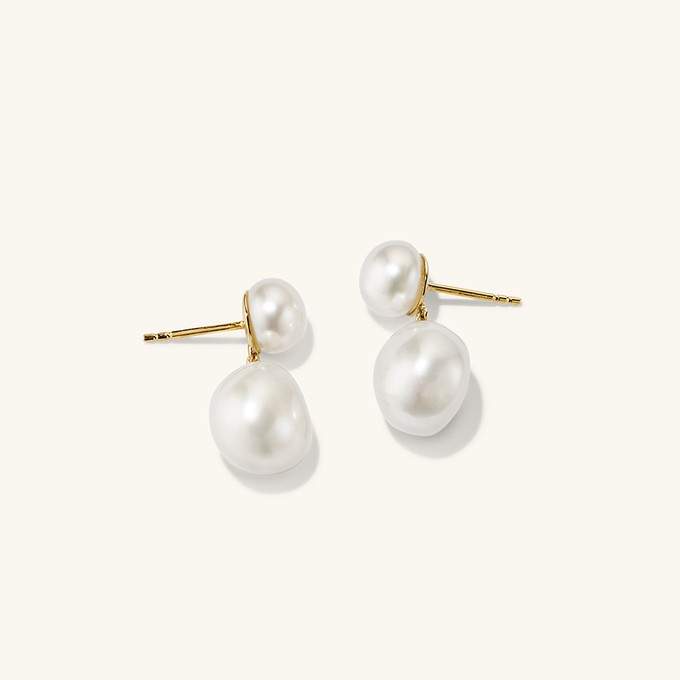 Bold Pearl Drop Earrings from Mejuri