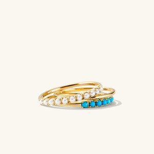 Pearl Half Eternity Ring from Mejuri