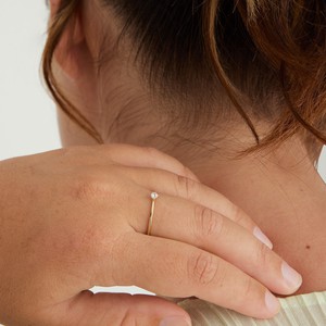 Gemstone Trillion Stacker Ring from Mejuri