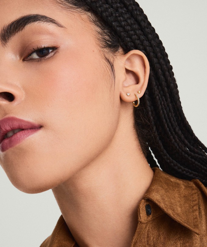 Mini Pear Diamond Studs from Mejuri