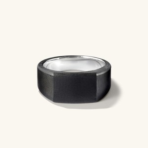 Forged Carbon Signet Ring from Mejuri