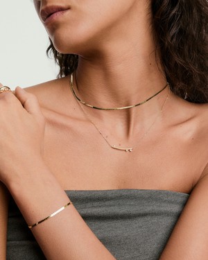 Celeste Lab Grown Diamond Horizon Necklace from Mejuri